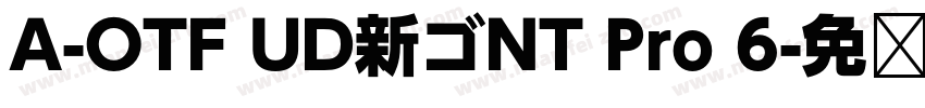 A-OTF UD新ゴNT Pro 6字体转换